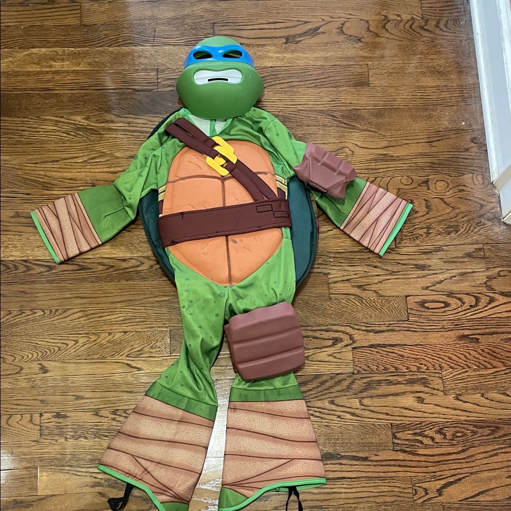 Leonardo Ninja Turtle Costume, Rubie’s brand, kids size small